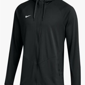 Nike Men's Full Zip Relentle Regular Black Hooded Jacket